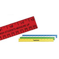 12" Enamel Wood Ruler w/ English & Metric Scale